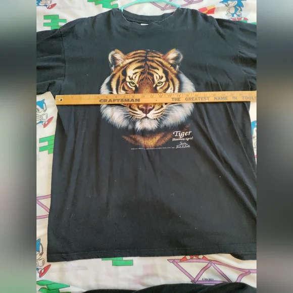 1992 vintage single stitch tiger nature extra large t-shirt - Picture 7 of 7